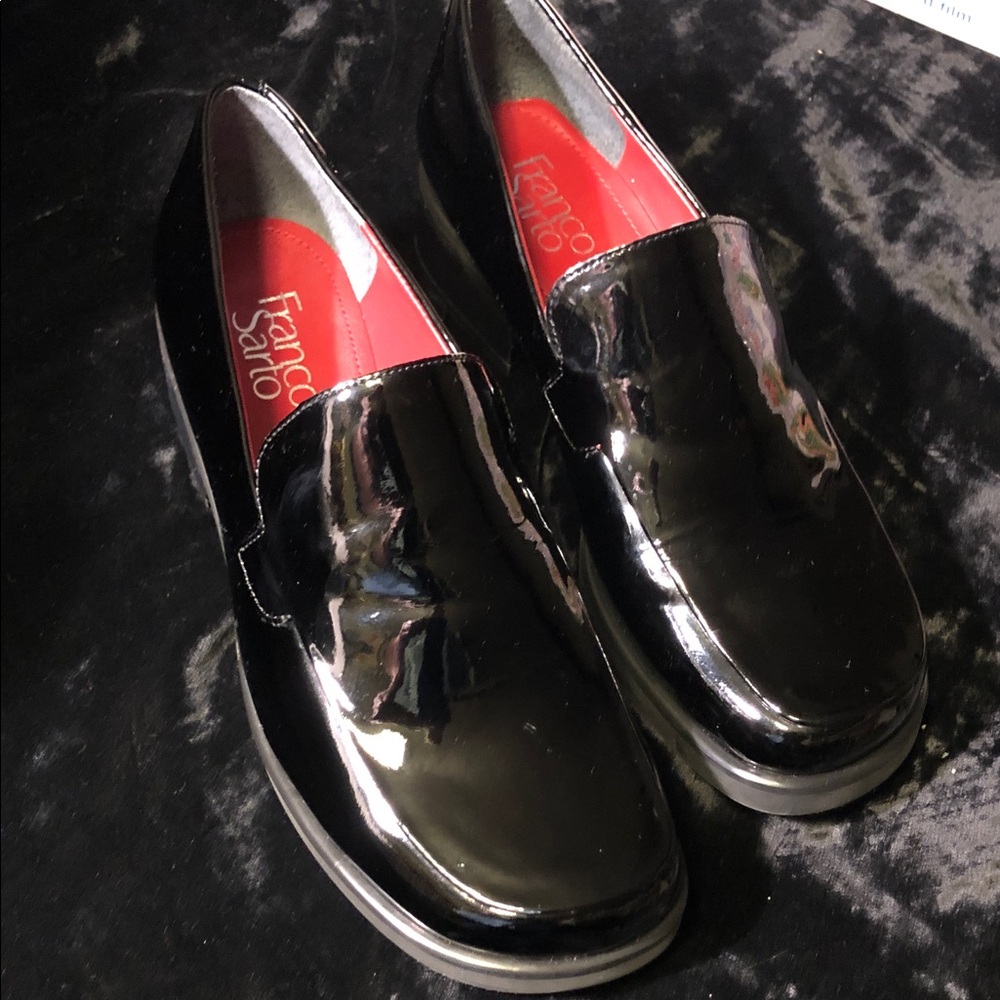 Franco Sarto Womens Bocca patent leather loafers 7.5
